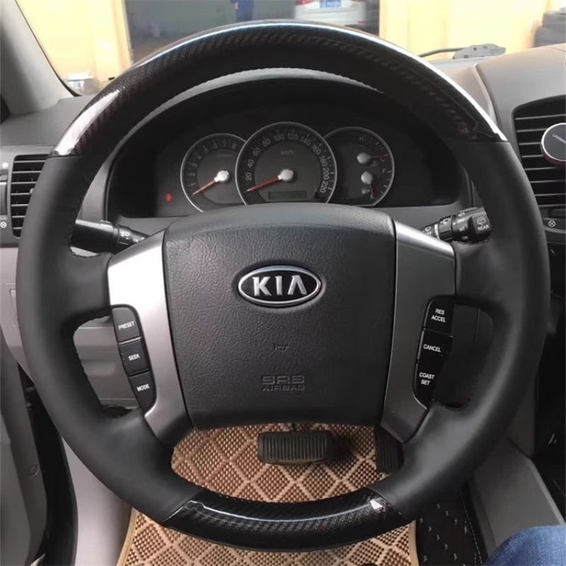 Car Steering Wheel Cover Anti Slip Breathable - Für Kia Sorento 2003-2009 Handgenähter Rutschfester