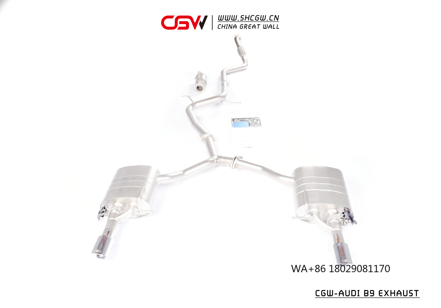 Car Electronics - Automobil-Fernbedienbare Elektronische Ventilsteuerung Edelstahl Komplette Catback-Downpipe-Schalldämpfer