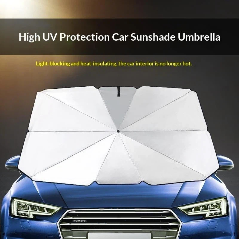 Car Sunshade Windshield Umbrella Foldable - Mehrzweckiger, praktischer, faltbarer Auto-Windschutzscheibenschutz: Sonnenschutz, Innenraumschutz,