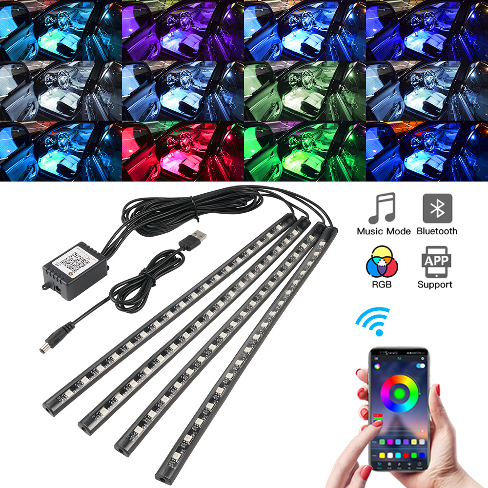 Led Ambient Interior Car Lights App Control - Neon LED Innen Auto Licht APP