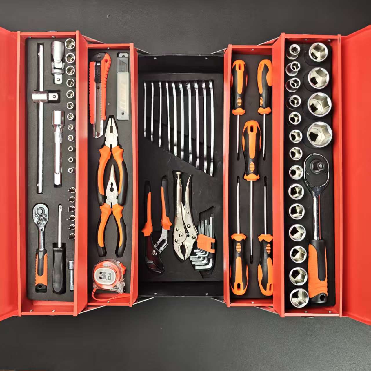 Auto Repair Tools - 85-teiliges Handwerkzeug-Set aus Kohlenstoffstahl für Auto-