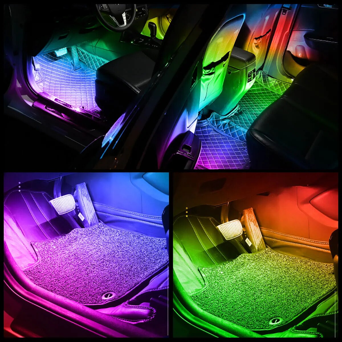 4 in 1 6 in 1 Symphonie Auto g – Led Ambient Interior Car Lights App Control Bewertung und Preis