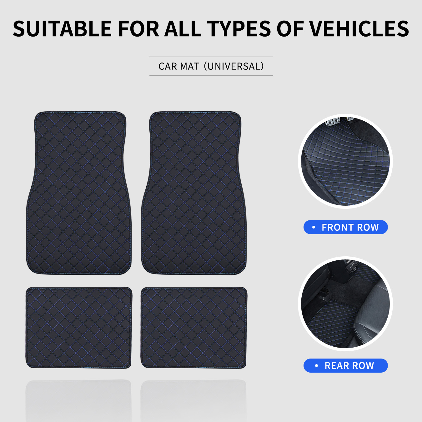 Auto-Fußmatten Komplettset Uni – Car Floor Mats Universal Waterproof Leather Bewertung und Preis