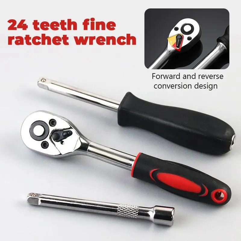 46-teiliges metrisches Stecksc – Auto Repair Tools Bewertung und Preis