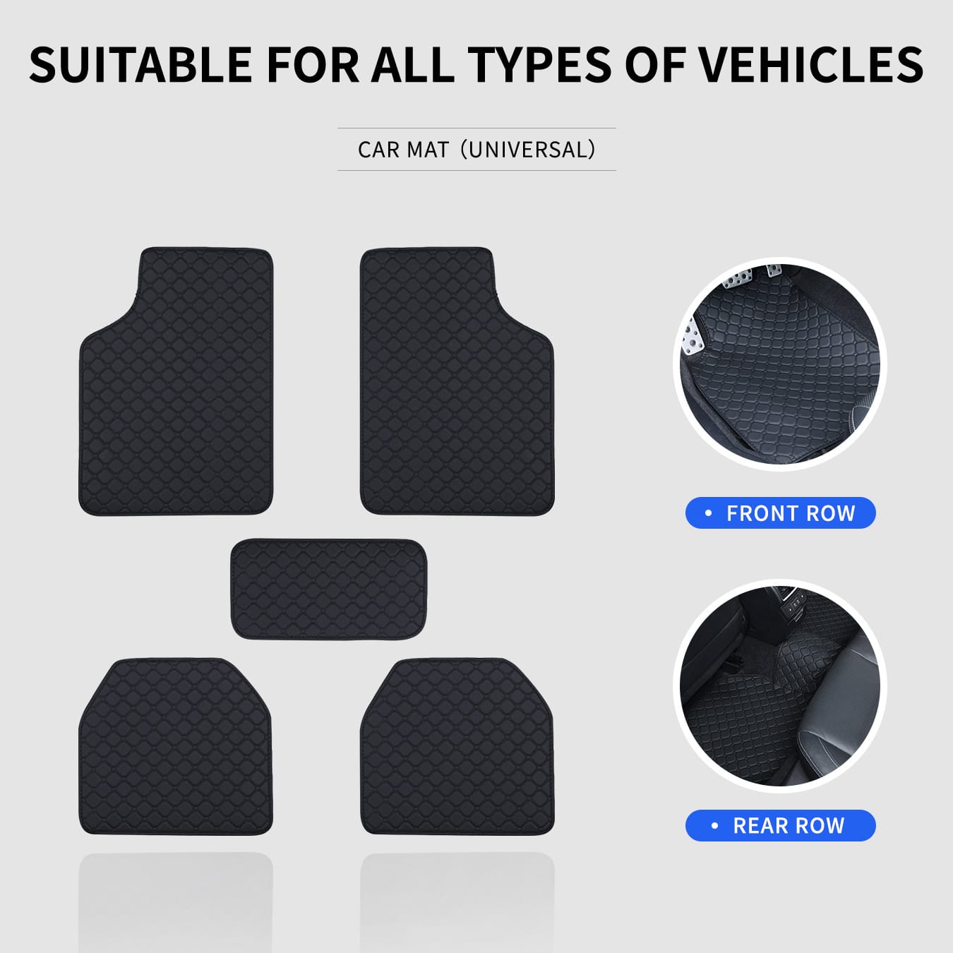 Auto-Fußmatten Komplettset Uni – Car Floor Mats Universal Waterproof Leather Bewertung und Preis