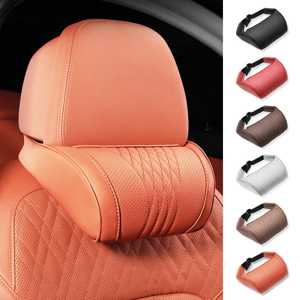 Luxuriöses Leder-Auto-Kopfstüt – Memory Foam Car Neck Pillow Lumbar Support Bewertung und Preis