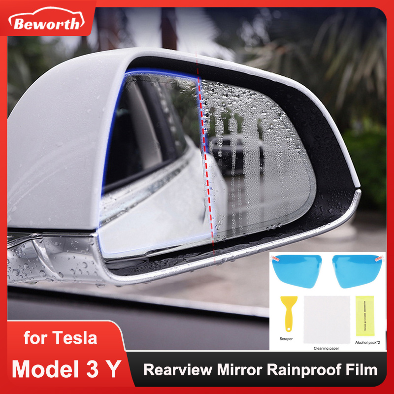 2 stücke Rückspiegel Regendich – Anti Glare Car Rearview Mirror Film Bewertung und Preis