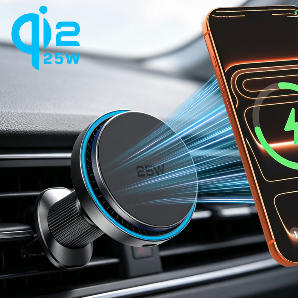 Auto QI2 25W Magnetisches Kabe – Magnetic Phone Holder For Car Vent Bewertung und Preis
